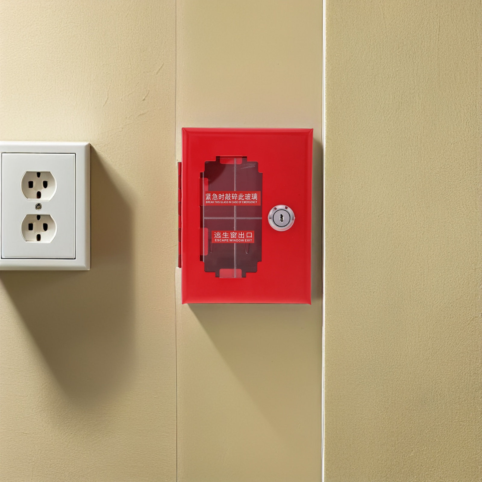 Metal Door Lock Box Wall Mount - Lockbox Key Secure review and price